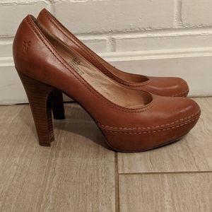 Frye leather heels